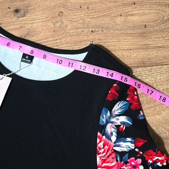 Emery Rose Bodycon Floral dress SIZE  XL - Picture 4 of 10